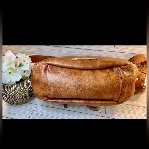 sOLD Steve Madden Brown Vegan Leather Crossbody Satchel - Picture 6 of 16